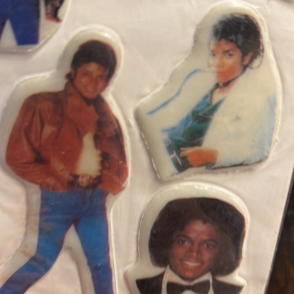 Vintage 80s Michael Jackson Puffy Stickers - Picture 3 of 3